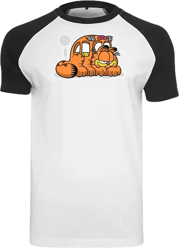 Fauler Oranger Katzenbus Lustig Cartoon Anime Mashup Geek