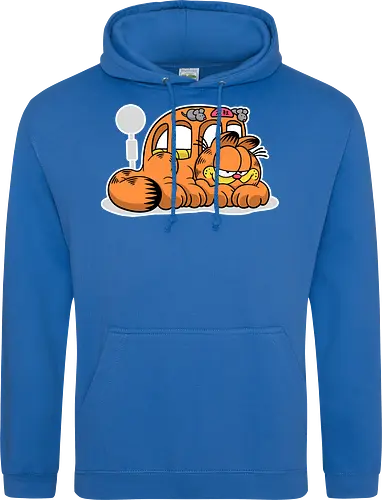 Fauler Oranger Katzenbus Lustig Cartoon Anime Mashup Geek