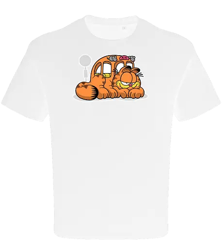 Fauler Oranger Katzenbus Lustig Cartoon Anime Mashup Geek