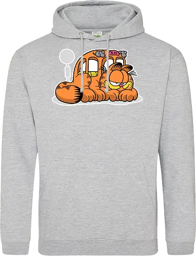 Fauler Oranger Katzenbus Lustig Cartoon Anime Mashup Geek