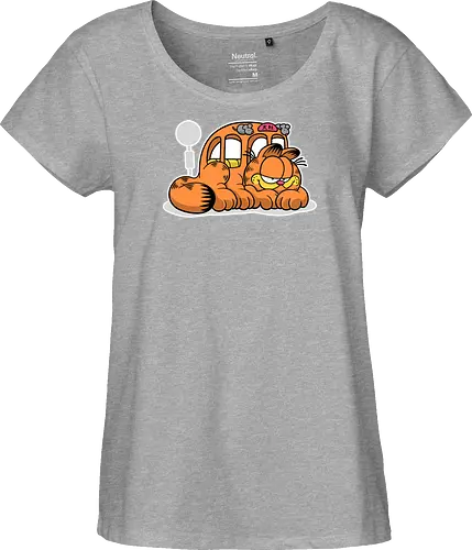 Fauler Oranger Katzenbus Lustig Cartoon Anime Mashup Geek