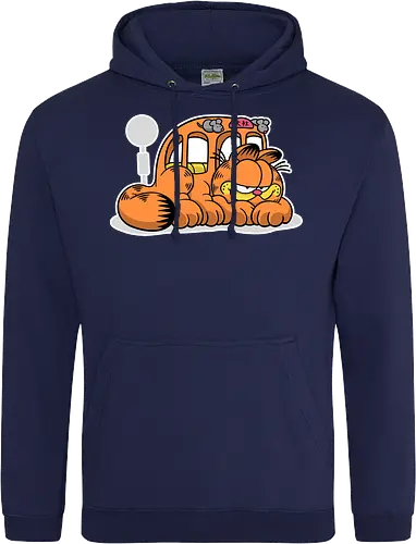 Fauler Oranger Katzenbus Lustig Cartoon Anime Mashup Geek