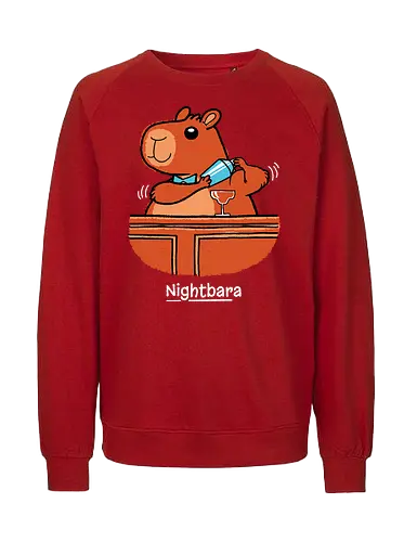Nightbara - Capybara, Night bar, Bartender, Cocktail - Fairtrade Sweatshirt