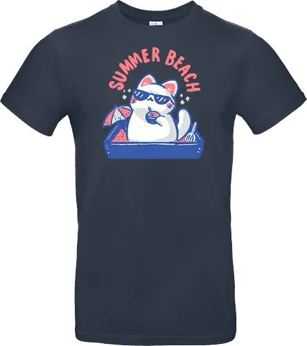 Funny Summer Beach Cat