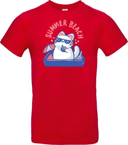 Funny Summer Beach Cat