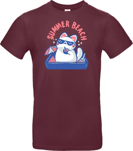 Funny Summer Beach Cat