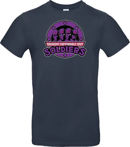 Entbehrliche Lila Ninja Soldaten Lustig Clan Emblem Vintage Geek
