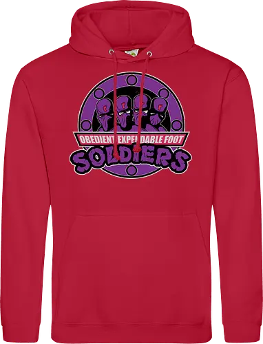 Entbehrliche Lila Ninja Soldaten Lustig Clan Emblem Vintage Geek