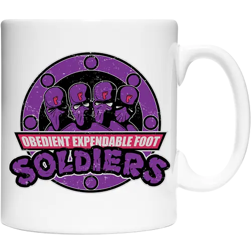 Entbehrliche Lila Ninja Soldaten Lustig Clan Emblem Vintage Geek