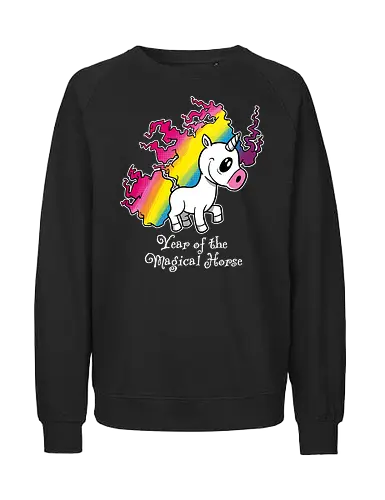 Year of the Magical Horse - Year of the Magical Horse, Unicorn, Magical - Fairtrade Sweatshirt