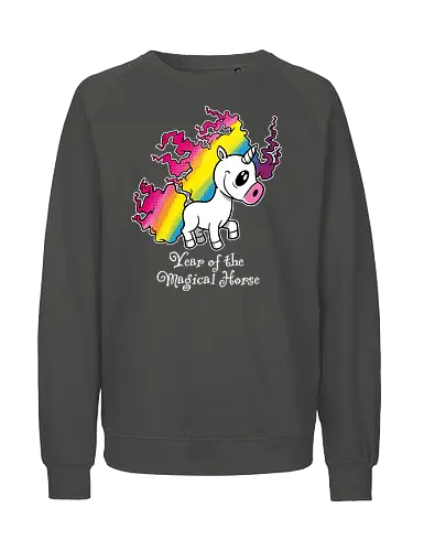 Year of the Magical Horse - Year of the Magical Horse, Unicorn, Magical - Fairtrade Sweatshirt