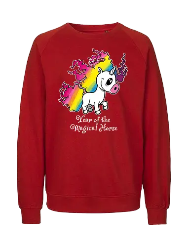 Year of the Magical Horse - Year of the Magical Horse, Unicorn, Magical - Fairtrade Sweatshirt