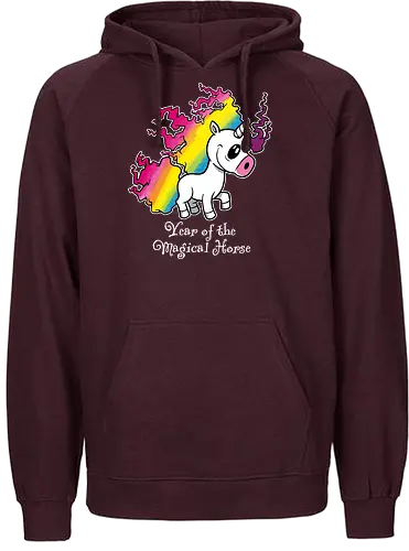 Year of the Magical Horse - Year of the Magical Horse, Unicorn, Magical - Fairtrade Hoodie