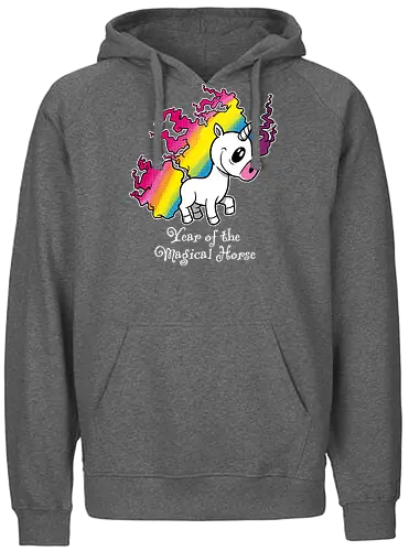 Year of the Magical Horse - Year of the Magical Horse, Unicorn, Magical - Fairtrade Hoodie