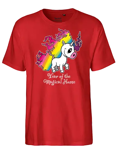 Year of the Magical Horse - Year of the Magical Horse, Unicorn, Magical - Fairtrade T-Shirt