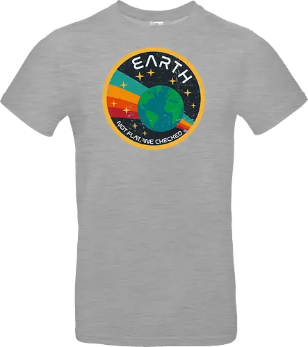 Not flat vintage - pluto, solar system, moon, planets, sun, retro, vintage, funny, earth - Standard T-Shirt