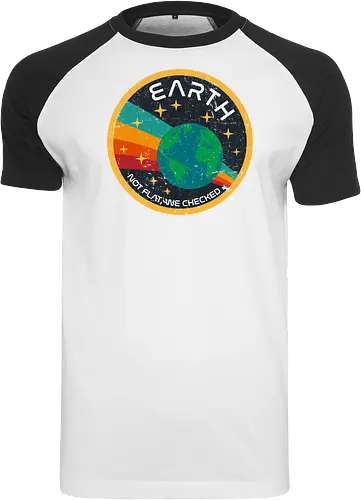 Not flat vintage - pluto, solar system, moon, planets, sun, retro, vintage, funny, earth - Raglan T-Shirt