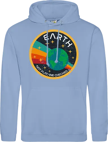 Not flat vintage - pluto, solar system, moon, planets, sun, retro, vintage, funny, earth - Standard Hoodie