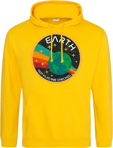 Not flat vintage - pluto, solar system, moon, planets, sun, retro, vintage, funny, earth - Standard Hoodie
