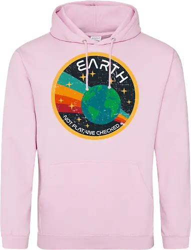 Not flat vintage - pluto, solar system, moon, planets, sun, retro, vintage, funny, earth - Standard Hoodie