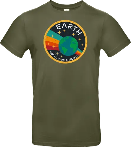 Not flat vintage - pluto, solar system, moon, planets, sun, retro, vintage, funny, earth - Standard T-Shirt