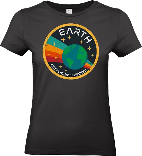 Not flat vintage - pluto, solar system, moon, planets, sun, retro, vintage, funny, earth - Standard T-Shirt (Frauen)