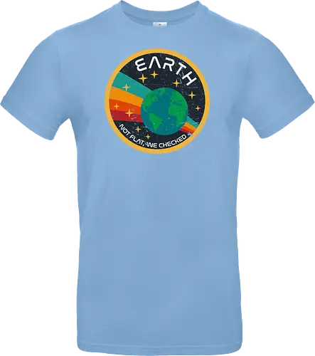 Not flat vintage - pluto, solar system, moon, planets, sun, retro, vintage, funny, earth - Standard T-Shirt