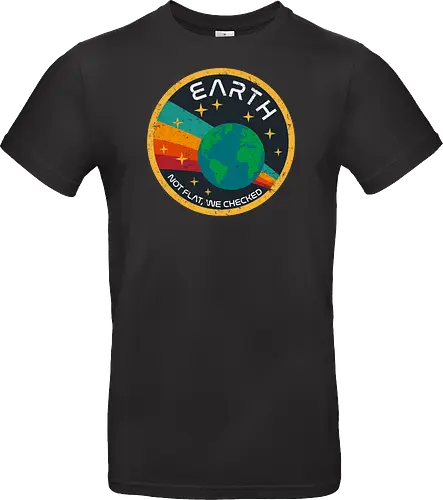 Not flat vintage - pluto, solar system, moon, planets, sun, retro, vintage, funny, earth - Standard T-Shirt