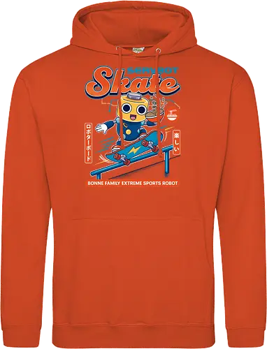 SERVBOT Skate - anime, manga, kawaii, japan, otaku, geek, nerd, retro, gaming, popculture, japanstyle, vaporwave, streetwear, gamer, cosplay - Standard Hoodie