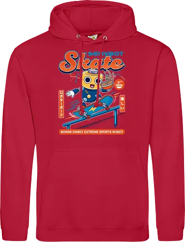 SERVBOT Skate - anime, manga, kawaii, japan, otaku, geek, nerd, retro, gaming, popculture, japanstyle, vaporwave, streetwear, gamer, cosplay - Standard Hoodie