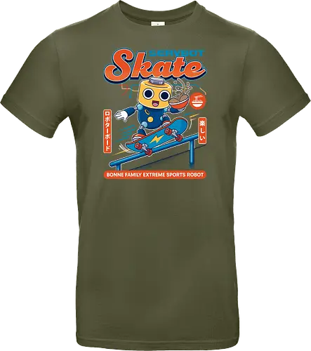 SERVBOT Skate - anime, manga, kawaii, japan, otaku, geek, nerd, retro, gaming, popculture, japanstyle, vaporwave, streetwear, gamer, cosplay - Standard T-Shirt