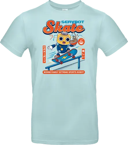SERVBOT Skate - anime, manga, kawaii, japan, otaku, geek, nerd, retro, gaming, popculture, japanstyle, vaporwave, streetwear, gamer, cosplay - Standard T-Shirt