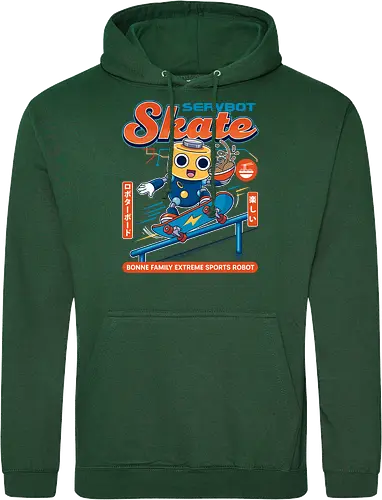 SERVBOT Skate - anime, manga, kawaii, japan, otaku, geek, nerd, retro, gaming, popculture, japanstyle, vaporwave, streetwear, gamer, cosplay - Standard Hoodie