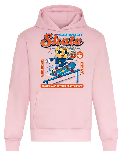 SERVBOT Skate - anime, manga, kawaii, japan, otaku, geek, nerd, retro, gaming, popculture, japanstyle, vaporwave, streetwear, gamer, cosplay - Heavyweight Hoodie