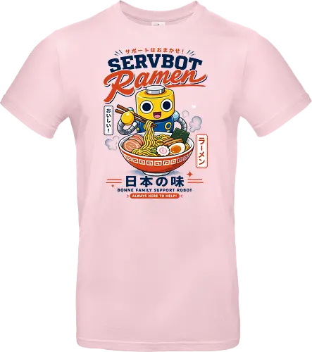 SERVBOT Ramen - ramen, japan, animefood, kawaii, robot, servbot, noodles, manga, japanesefood, otaku, geek, retrodesign, foodie, japanart, nerdshirt - Standard T-Shirt