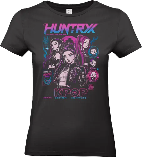 HUNTRX korean music demon hunter - kpop, anime, manga, demonhunter, huntrx, korea, koreanpop, kawaii, retroanime, vaporwave, girlpower, otaku, japanstyle, geekshirt, popculture - Standard T-Shirt (Frauen)