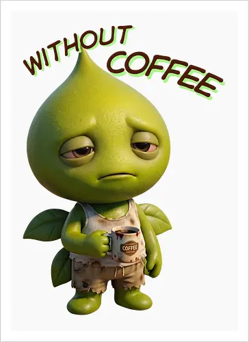 Seed - Without Coffee - Kunstdruck