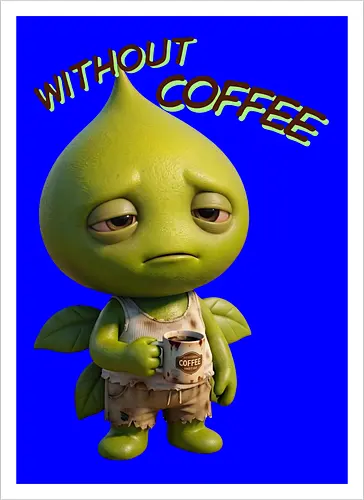 Seed - Without Coffee - Kunstdruck