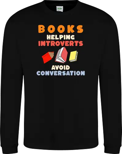 Bücher Helfen Introvertierten Gespräche Zu Vermeiden – Lustiges Lese Humor Design