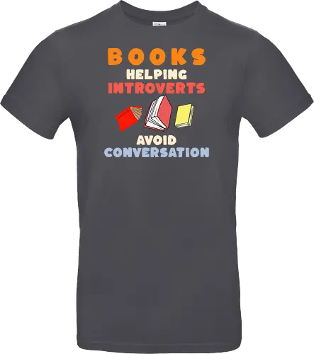 Bücher Helfen Introvertierten Gespräche Zu Vermeiden – Lustiges Lese Humor Design