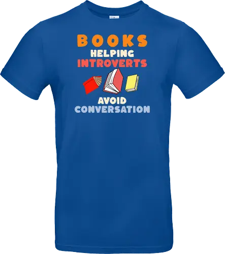 Bücher Helfen Introvertierten Gespräche Zu Vermeiden – Lustiges Lese Humor Design