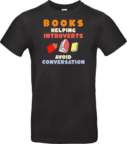 Bücher Helfen Introvertierten Gespräche Zu Vermeiden – Lustiges Lese Humor Design