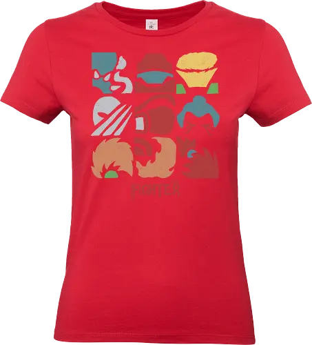 1987 fighters - streetfighter, videogame, classic, fight, bison, ken, ryu, honda, icon, logo, mascot - Standard T-Shirt (Frauen)