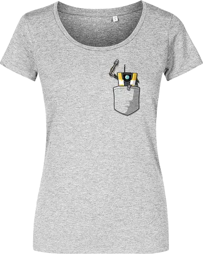 Gelber Roboter Tasche Süß Spiel Begleiter Pocket