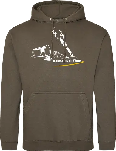 Bananenflanke Stadionshirt - Motiv weiß - Standard Hoodie