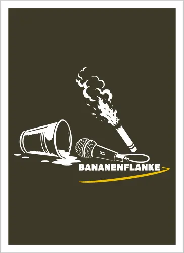 Bananenflanke Stadionshirt - Motiv weiß