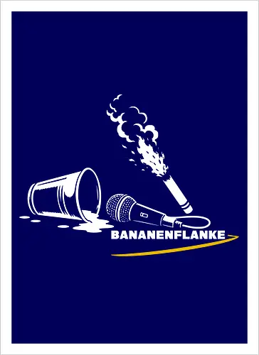 Bananenflanke Stadionshirt - Motiv weiß