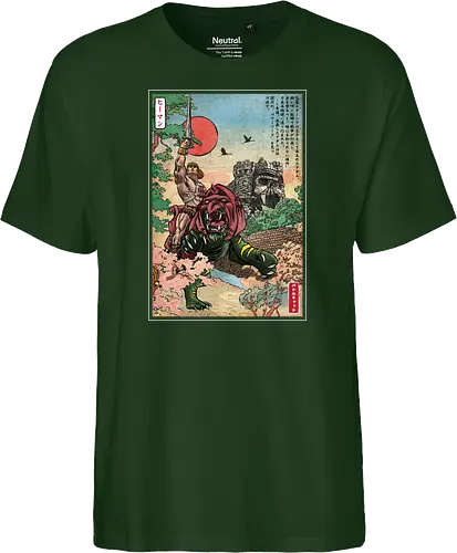 Prince of Eternia in Japan  - retro, battle cat, japanese art, fantasy movies, he, man, masters, universe - Fairtrade T-Shirt