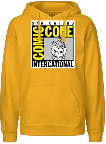 Comic Cone - Comic Con, Cat, Cats - Fairtrade Hoodie