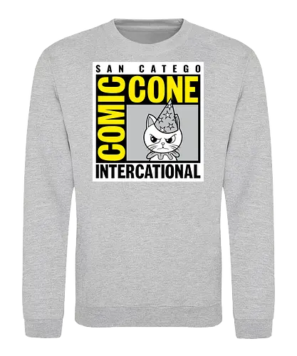 Comic Cone - Comic Con, Cat, Cats - Sweatshirt